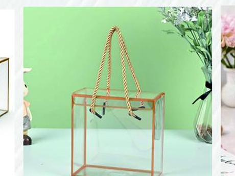 Golden Handle PVC Bags — PVC Bags by The Box Co