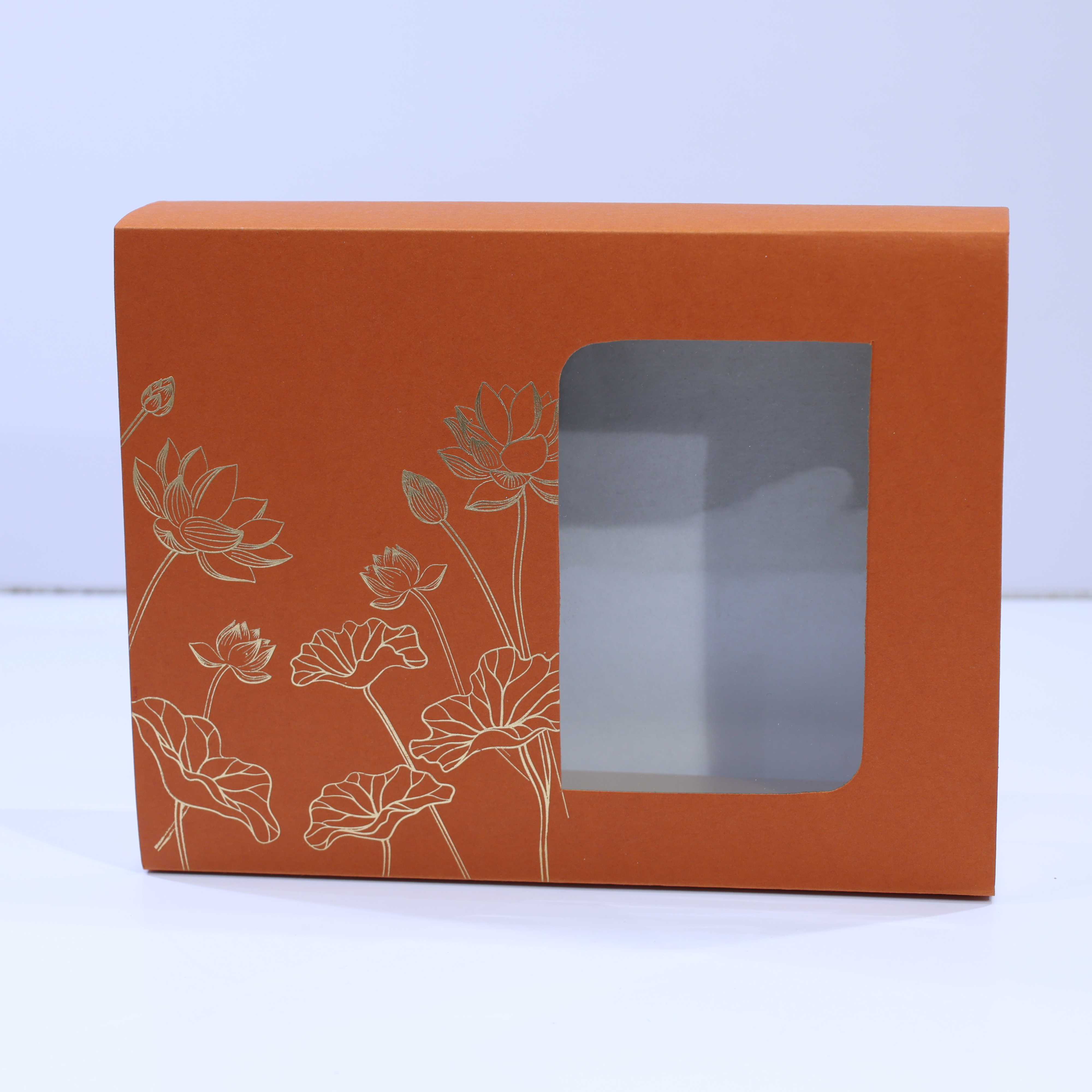 LOTUS GOLD FOILED DESIGN SLIDING BOXES