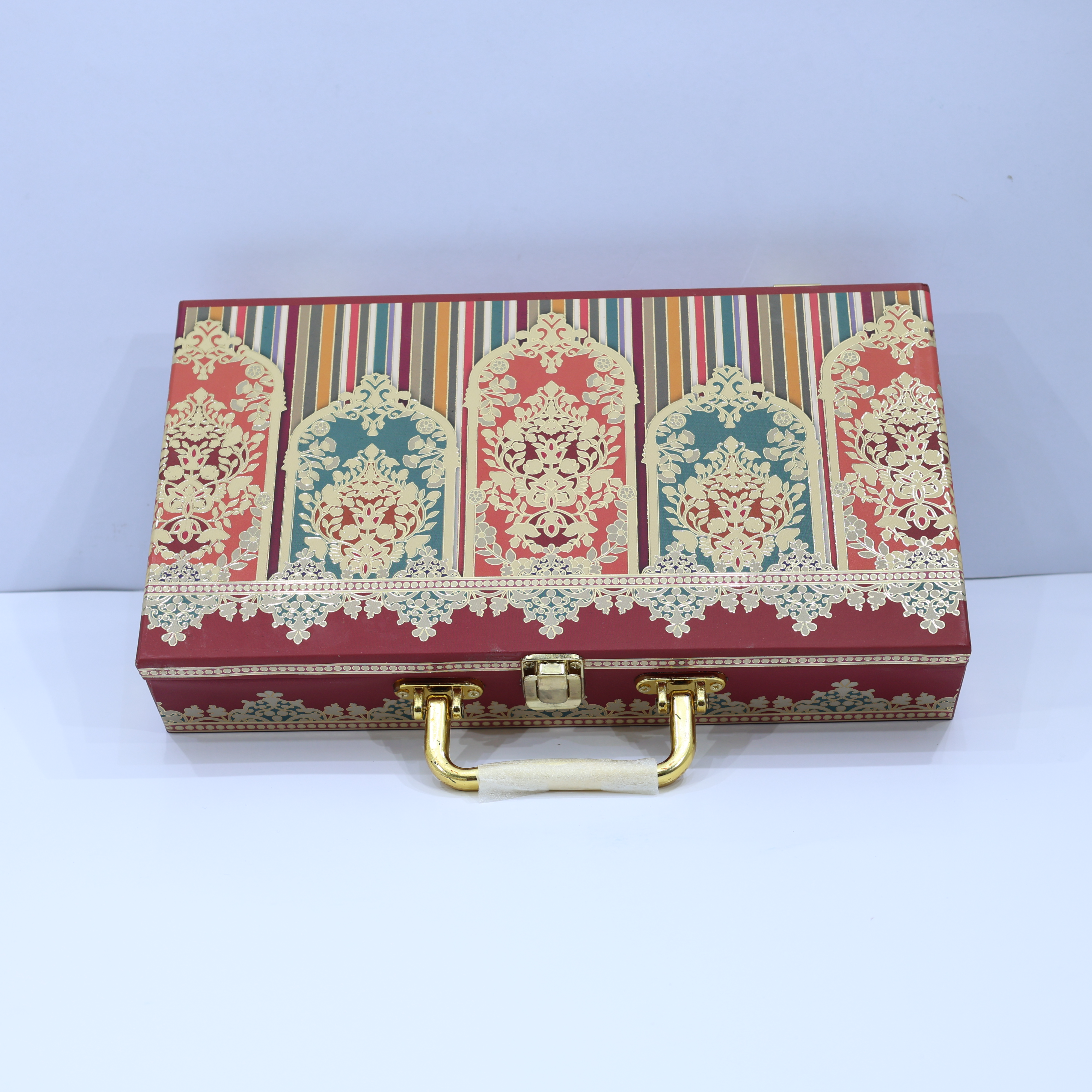 SHAHI FLORAL MDF BOX WITH 3 JAR SCODIX FOILED- 100 GRAMS