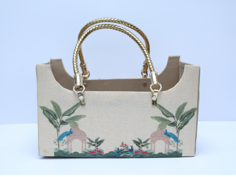 Collapsible Jute Basket