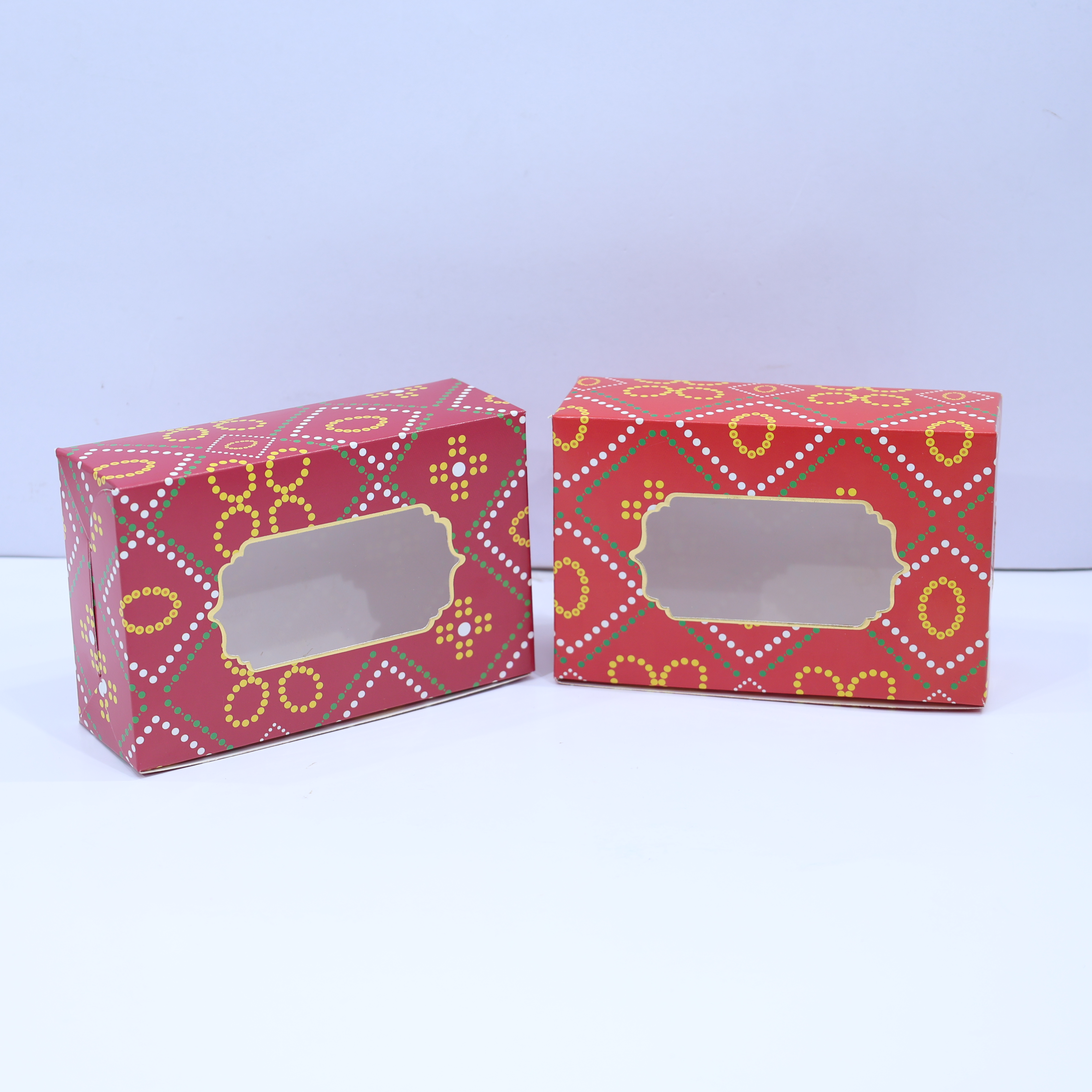 BANDHANI PRINT GOLD FOILED BOXES-6K