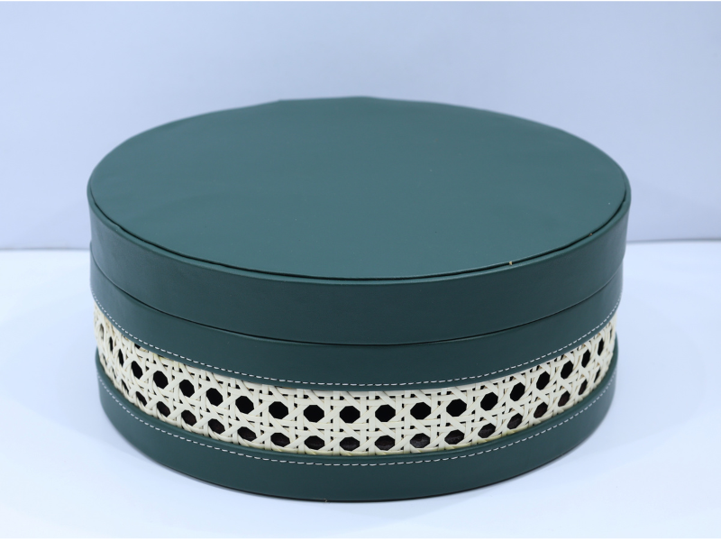 Rattan Round Trunk