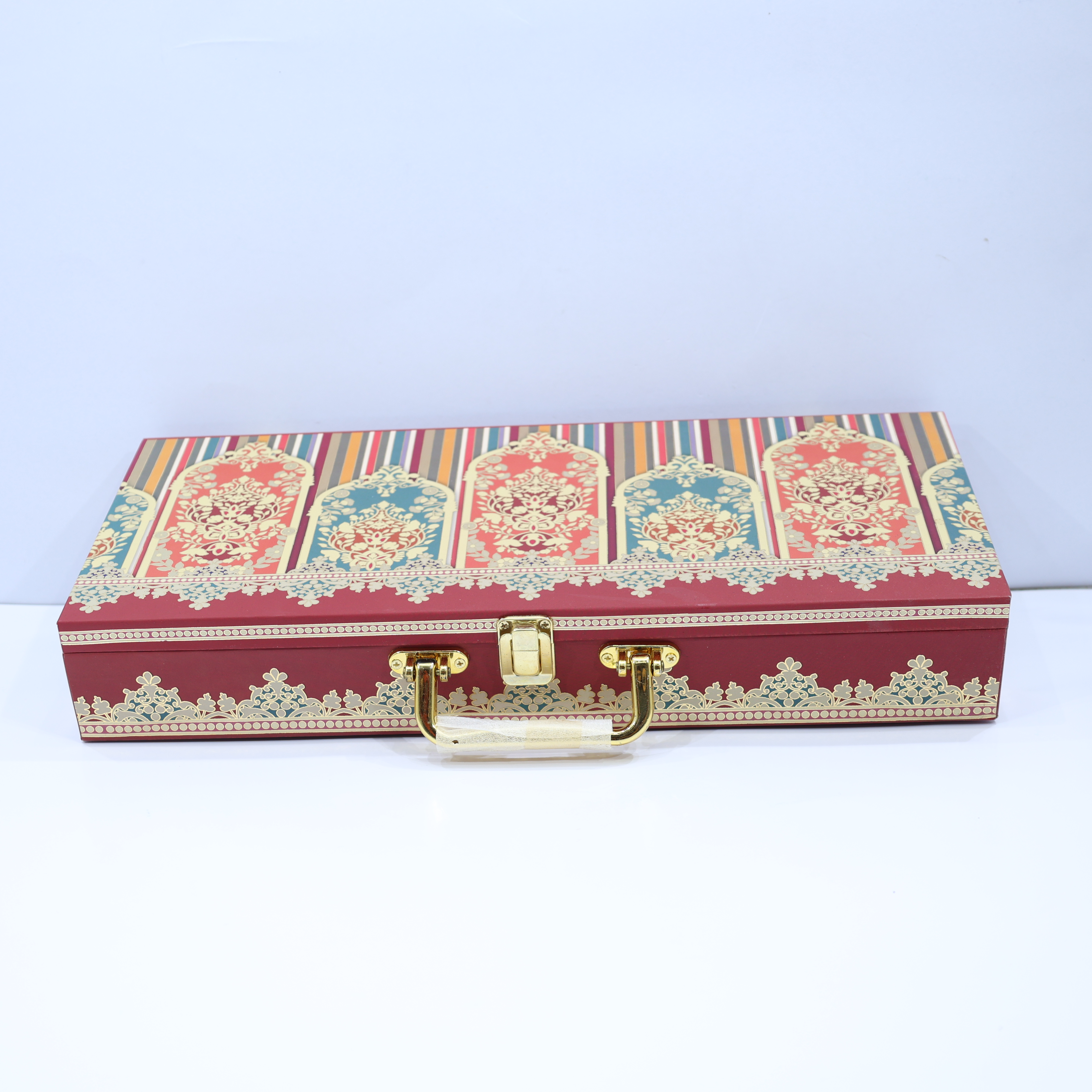 SHAHI FLORAL MDF BOX WITH 4 JAR SCODIX FOILED- 100 GRAMS