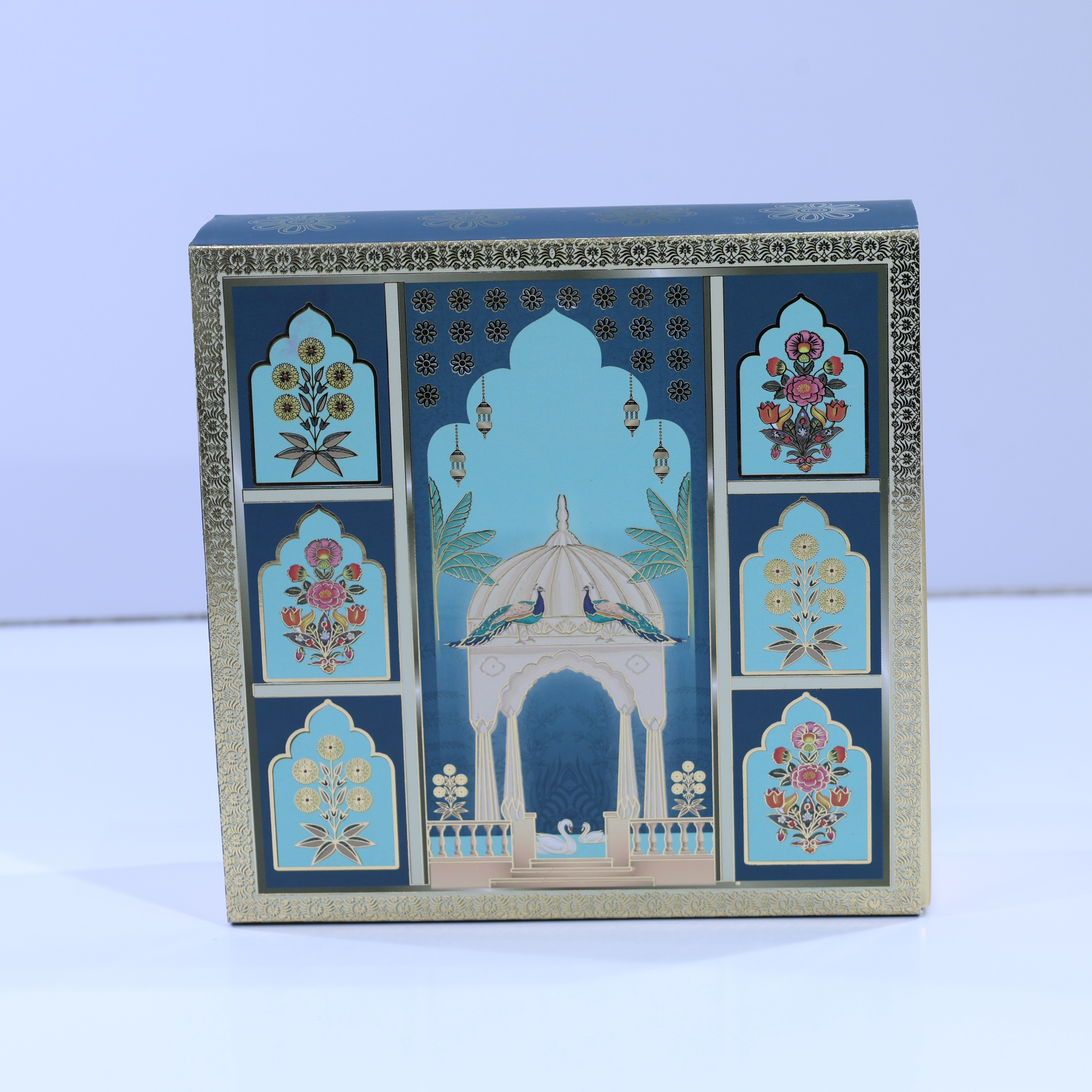 PICHWAI GOLD FOILED DESIGN SLIDING BOXES- DARK BLUE 9K