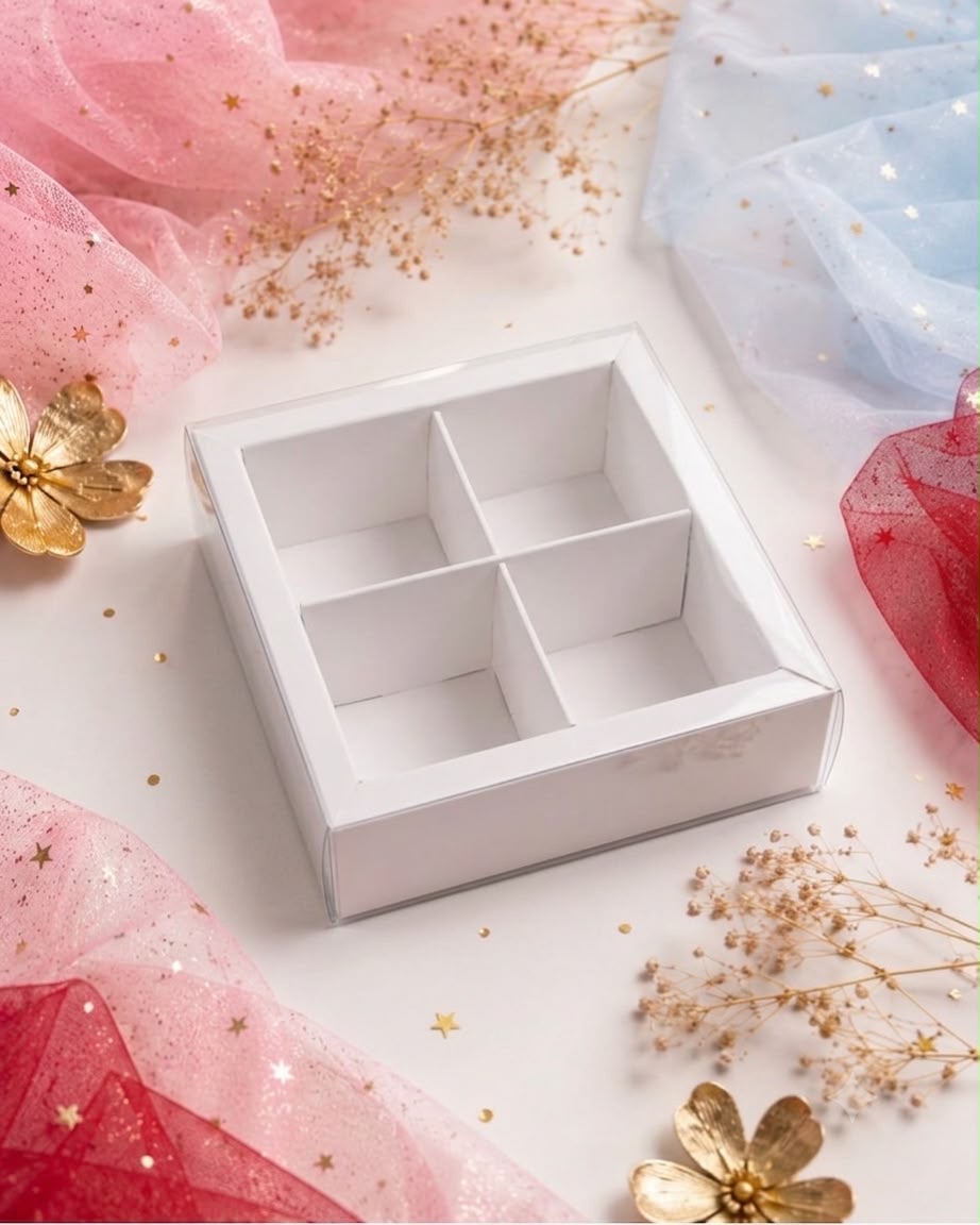PVC TOP BOTTOM BOXES - White