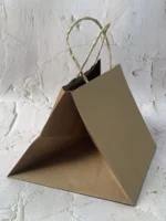 Cake Bag For 0.5kg - 9x9x8 - Kraft - 180 GSM