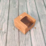 Brownie Box For 1- Kraft - 3x3x2 Inches