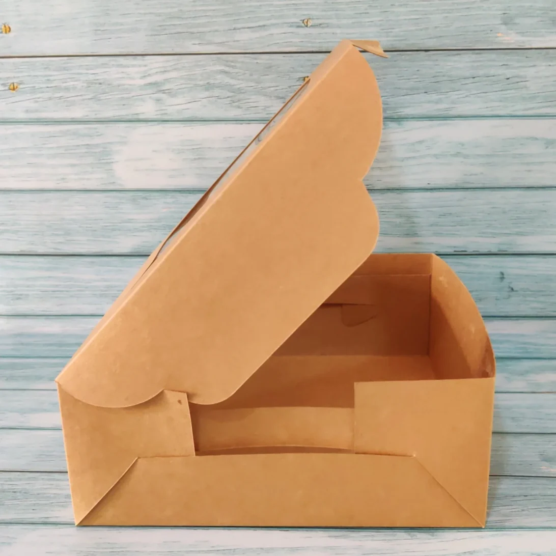 Cake Box For 1 Kg Kraft - 10x10x4 Inches