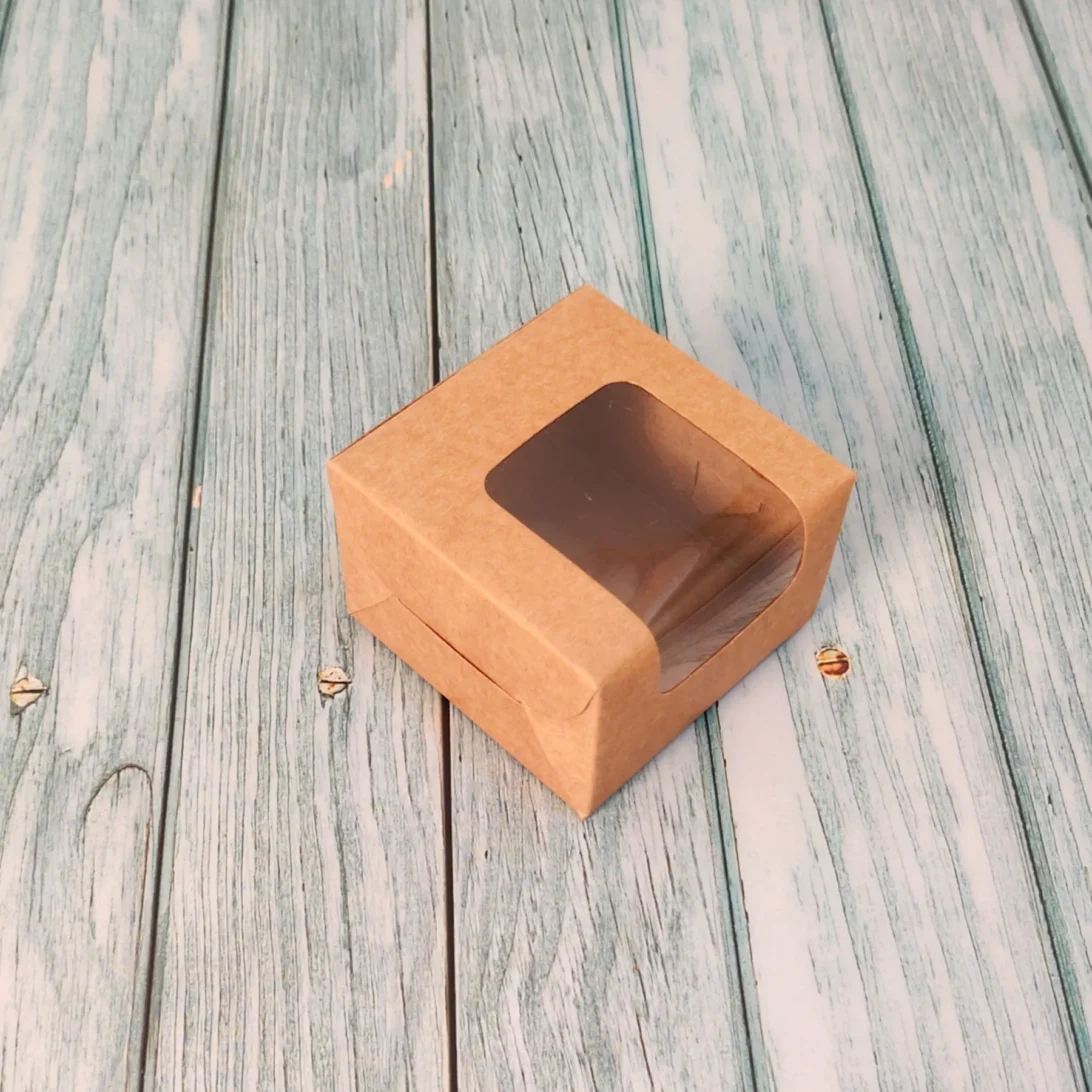 Brownie Box For 1- Kraft - 3x3x2 Inches