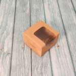 Brownie Box For 1- Kraft - 3x3x2 Inches