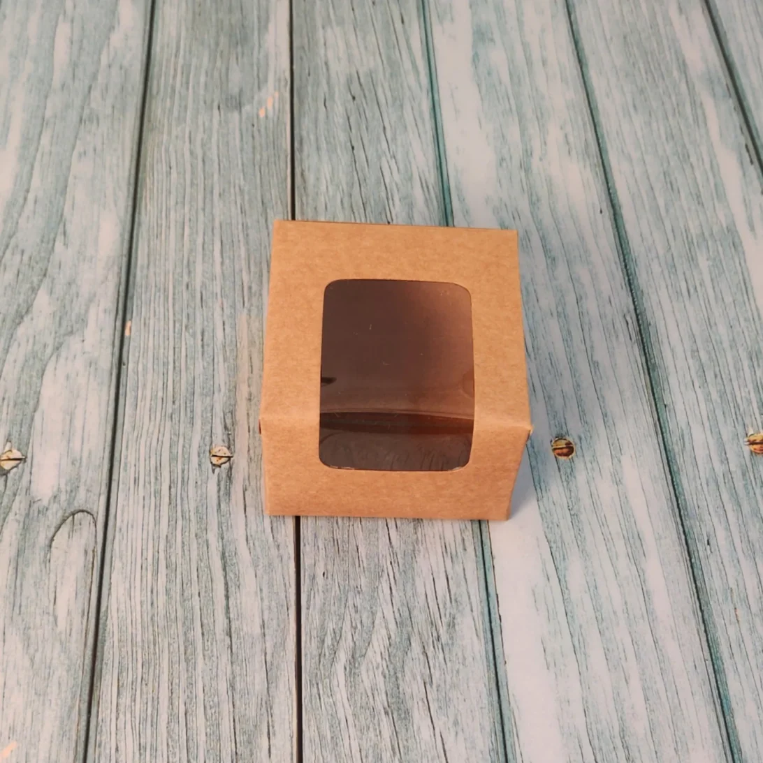 Brownie Box For 1- Kraft - 3x3x2 Inches