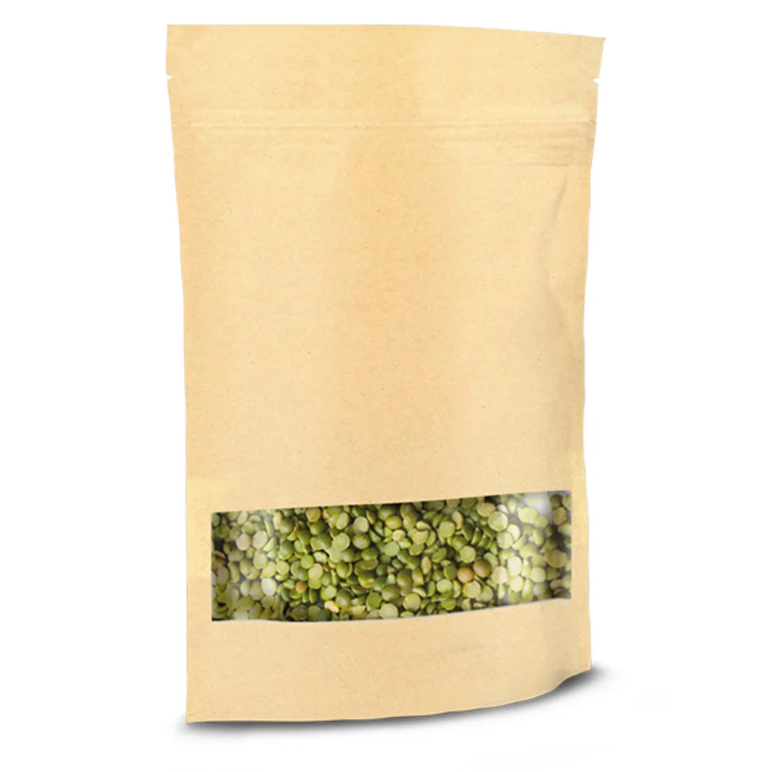 Zip Lock Pouch For 2 KG - Kraft - 30x40 CM