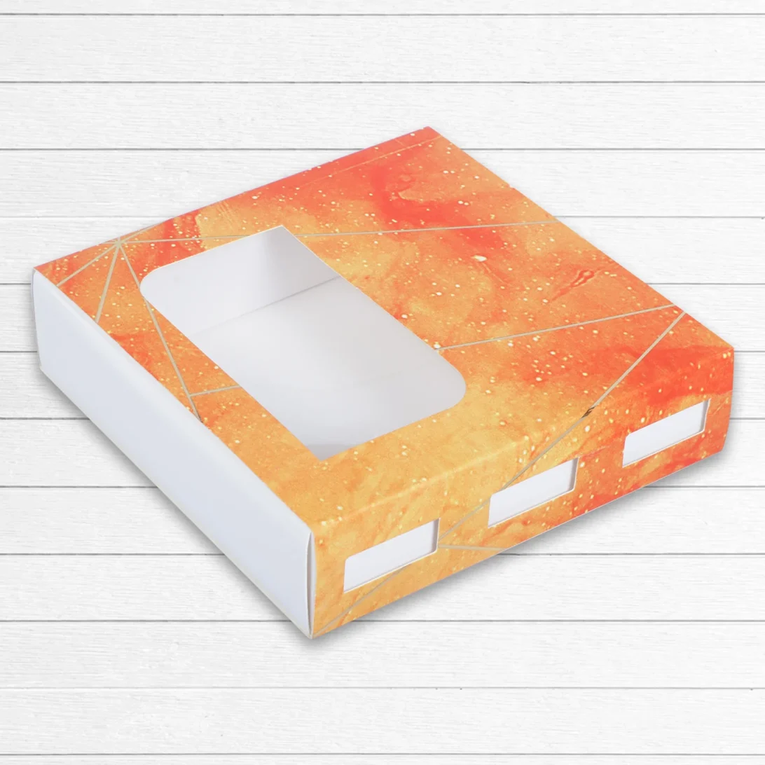 CHOCOLATE / MITHAI Box For 9 - 6.75x6.75x1.6 - 380 GSM