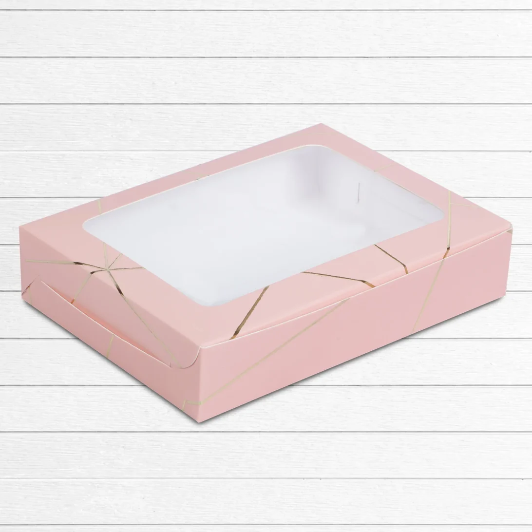 Chocolate Box For 12 - Pastel - 5.5 X 7.5 X 1.5 Inches - 380 Gsm.