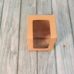 Cookie Box For 3 - Kraft - 3x3x3 Inches