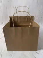 Cake Bag For 1kg - 11x11x10 - Kraft - 180 GSM