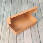 Brownie Box For 6 - Kraft- 8.5x6x2 Inches