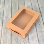 Brownie Box For 6 - Kraft- 8.5x6x2 Inches