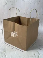 Takeaway Bag For 1kg - 9x13x8 - Kraft - 180 GSM