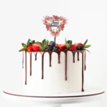 Cake Topper - Coloured Acrylic - Happy Birthday