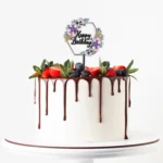 Cake Topper - Coloured Acrylic - Happy Birthday