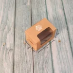 Macaron Box For 3 - Kraft- 3x2x2 Inches