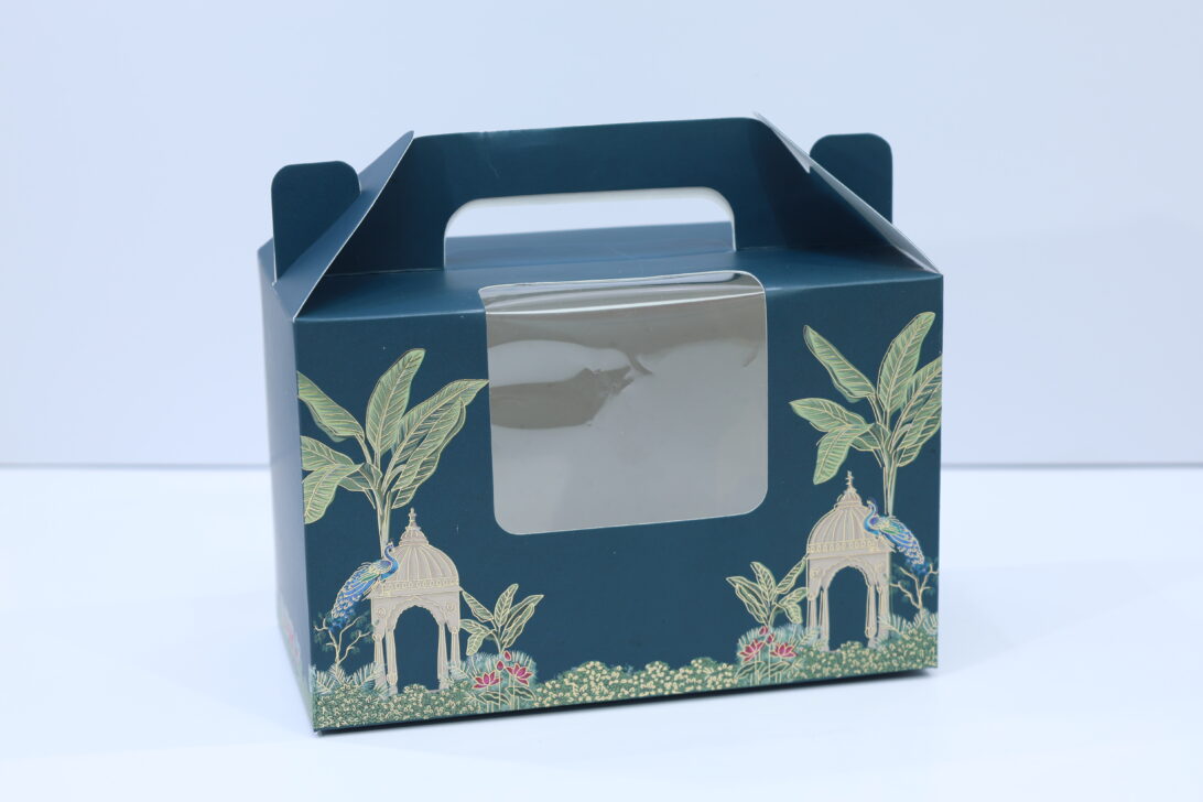 Premium Handle Jar Box with Window: 3 x 6 x 3.75 inch