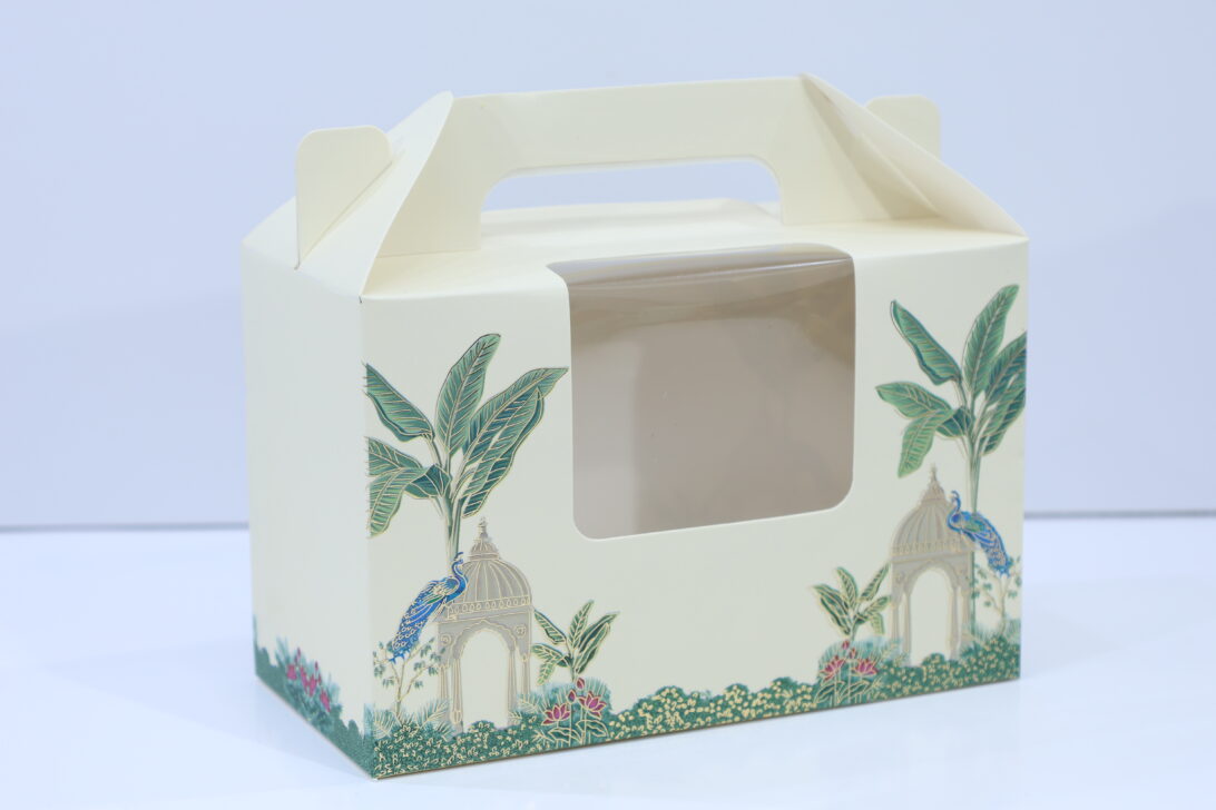 Premium Handle Jar Box with Window: 3 x 6 x 3.75 inch