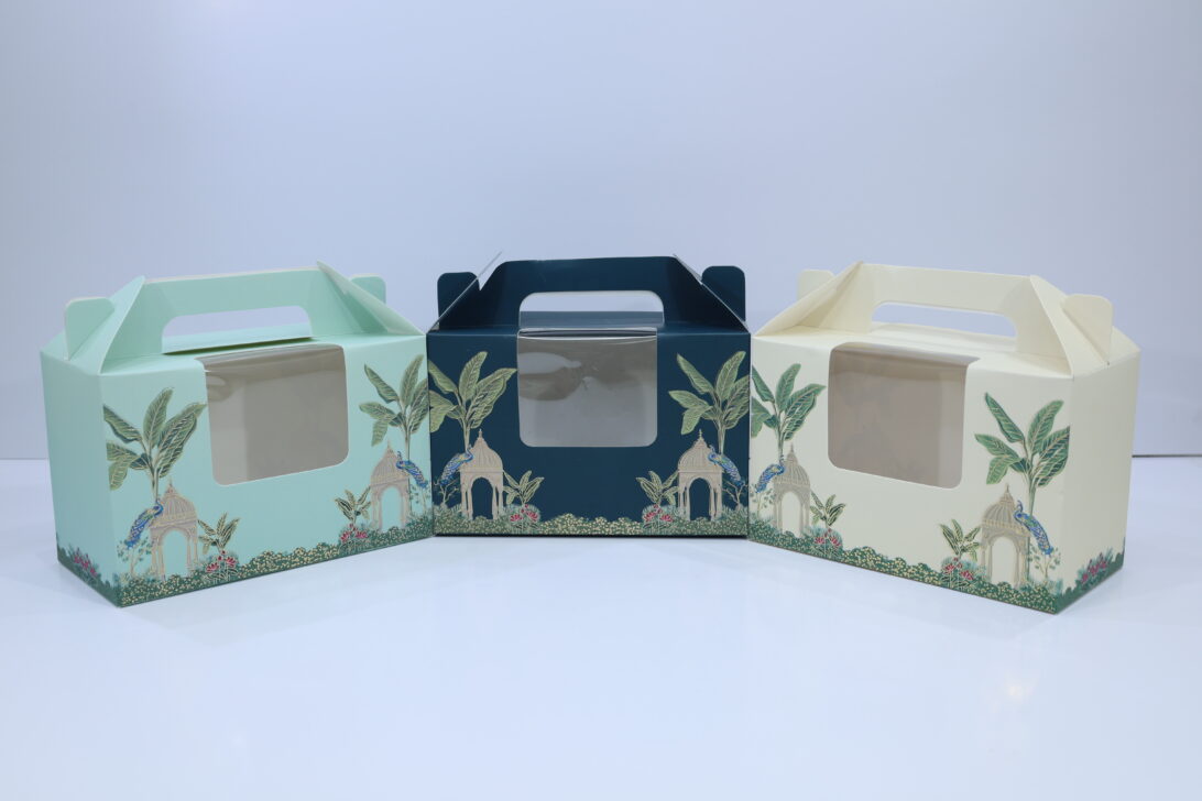 Premium Handle Jar Box with Window: 3 x 6 x 3.75 inch