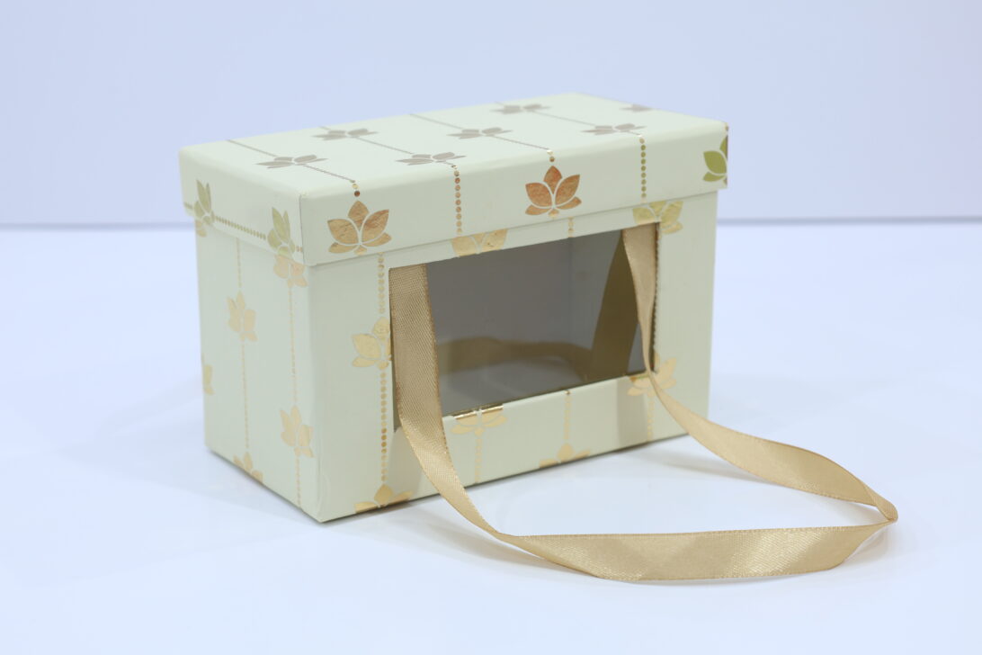 Gold Foiled Food Grade Kappa Board Box (3 x 6 x 3.75 Inches) – Premium Packaging