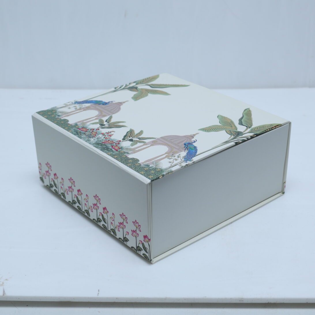 Luxury Printed Hamper Gift Box – Premium Rigid Box (8 x 10 x 4 inch)