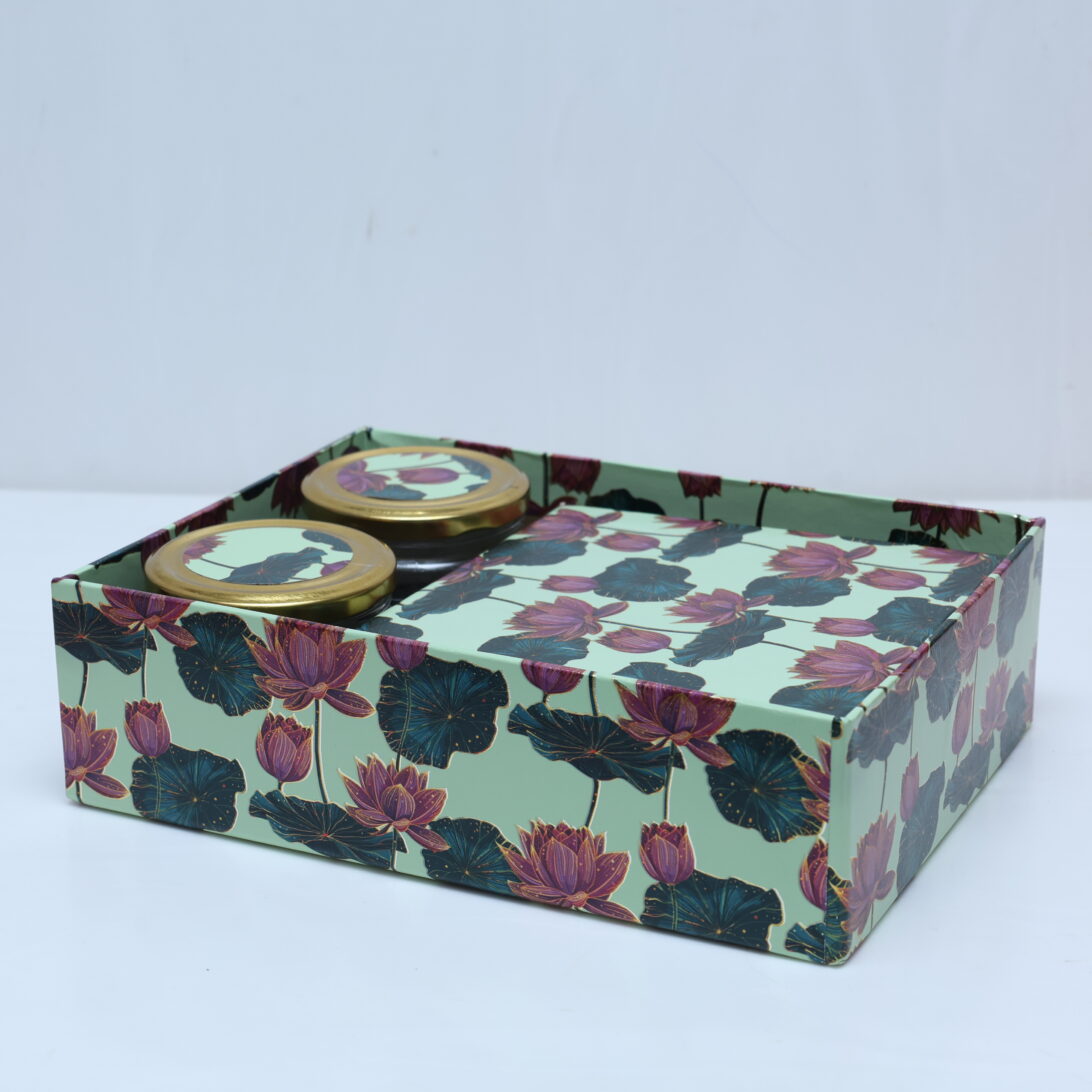 Premium Jar Gift Box Combo with Cavity & Jars – Complete Packaging Set