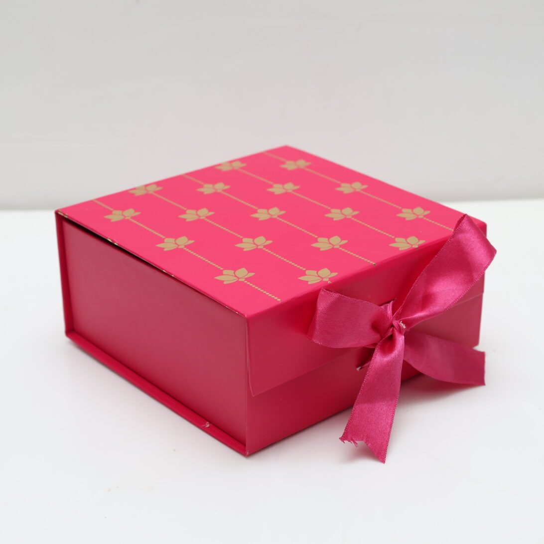 Premium Ribbon Gift Box – Luxury Kappa Board Box (6 x 6 x 3.5 inch)
