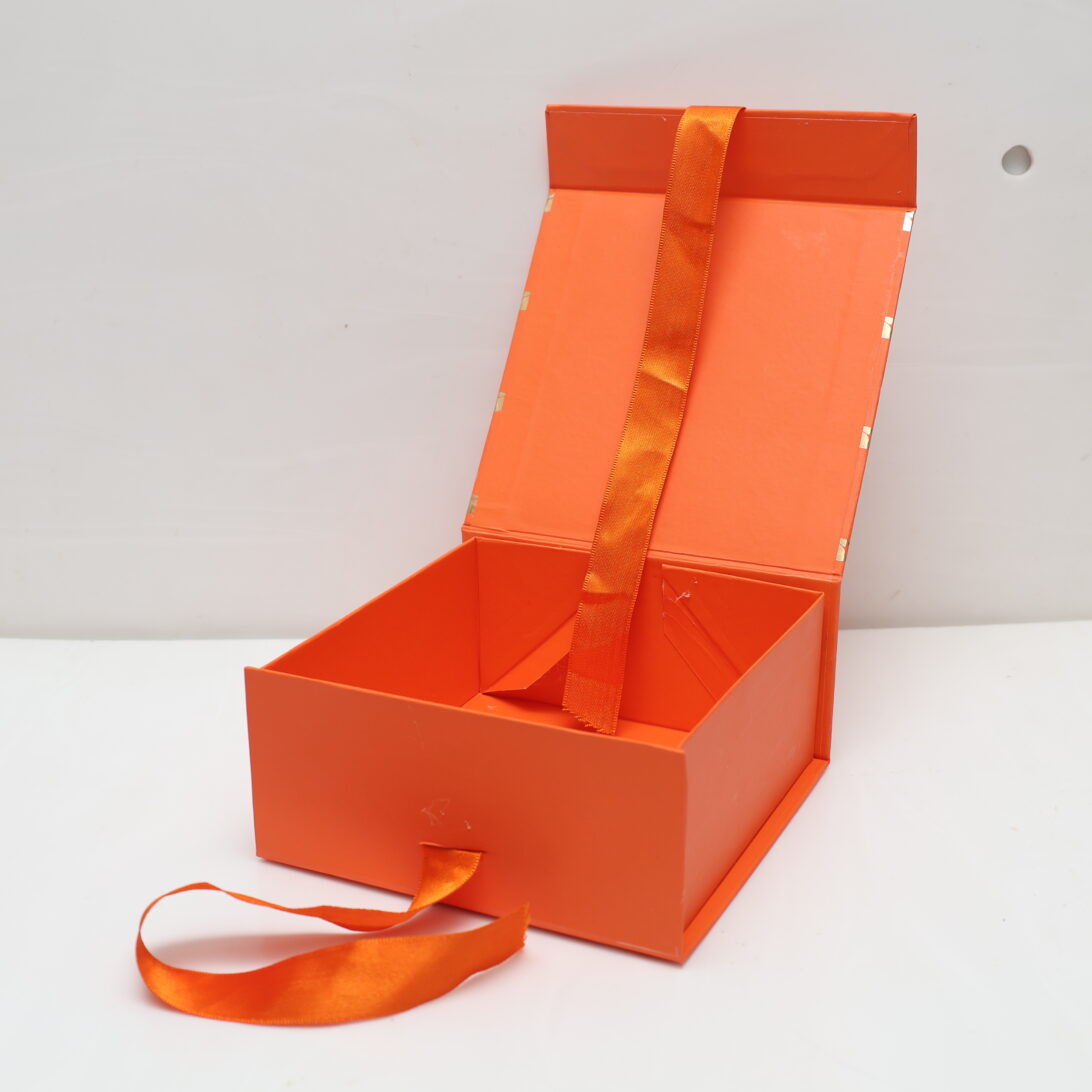 Premium Ribbon Gift Box – Luxury Kappa Board Box (6 x 6 x 3.5 inch)