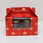Premium 4 Jar Window Gift Box – Rigid Packaging for Festive Gifting