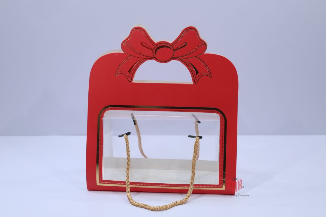 Bow Handle Jar Gift Box with Window – Premium Gift Packaging