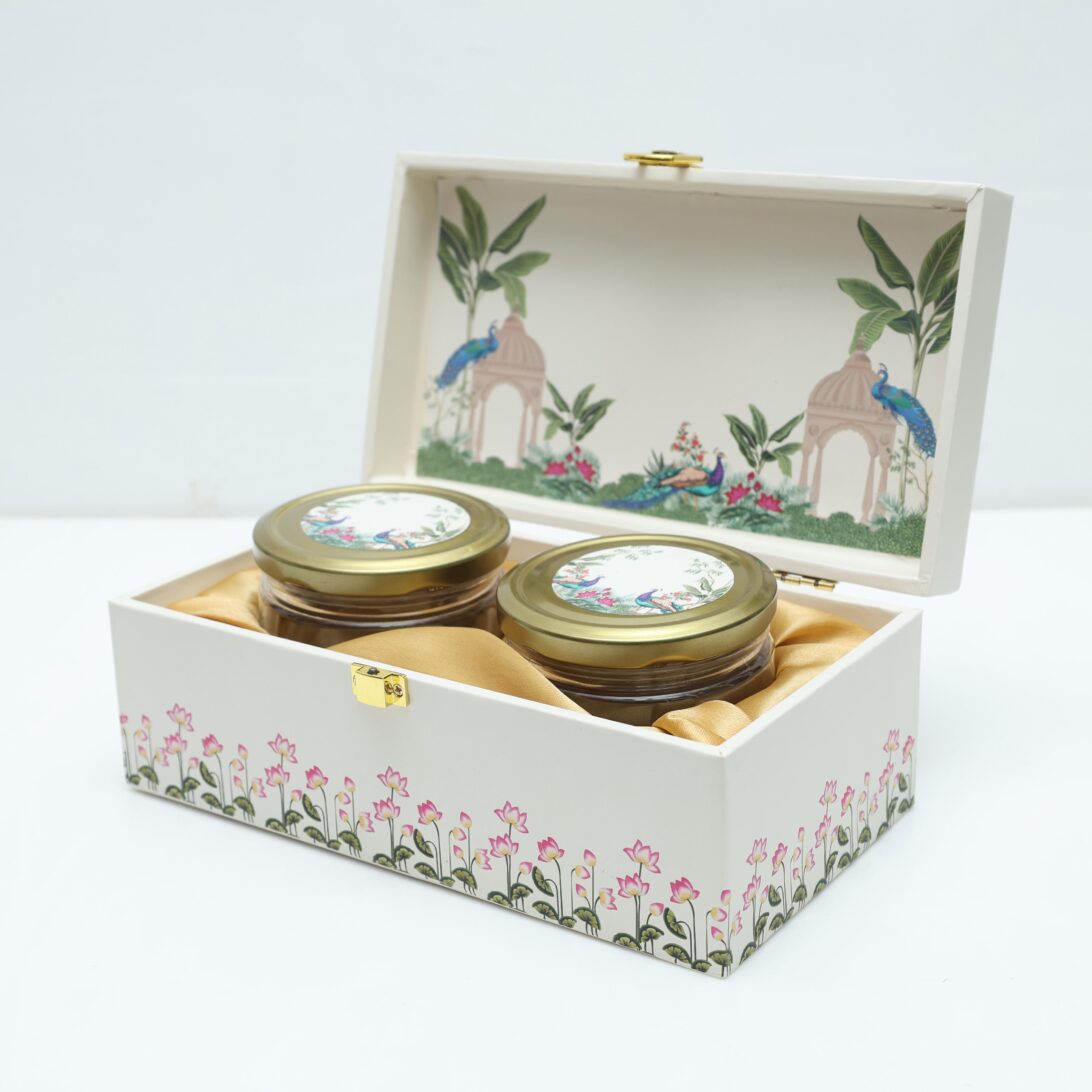 Premium Jar Gift Box Combo with Stickers: 5 x 9.5 x 3.75 inch