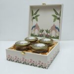 Luxury 4-Jar Hamper Gift Box – Premium Rigid Box (8 x 8 x 4 inch)